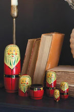 Load image into Gallery viewer, The Holiday Aisle® SET OF FIVE NESTING SANTA DOLLS
