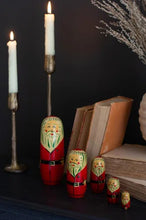 Load image into Gallery viewer, The Holiday Aisle® SET OF FIVE NESTING SANTA DOLLS
