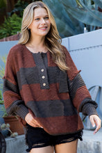 Load image into Gallery viewer, HENLEY SWEATER OVERSIZED
