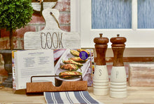 Load image into Gallery viewer, WOOD ENAMEL SALT AND PEPPER MILLS
